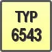 Piktogram - Typ: 6543